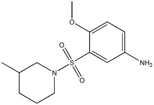 4-methoxy-3-[(3-methylpiperidine-1-)sulfonyl]aniline 구조식 이미지