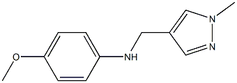4-methoxy-N-[(1-methyl-1H-pyrazol-4-yl)methyl]aniline Structure