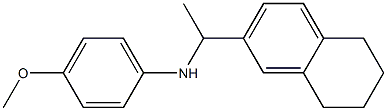 4-methoxy-N-[1-(5,6,7,8-tetrahydronaphthalen-2-yl)ethyl]aniline Structure