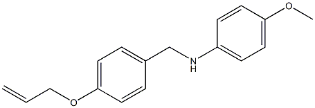 4-methoxy-N-{[4-(prop-2-en-1-yloxy)phenyl]methyl}aniline Structure