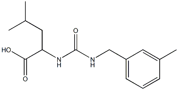 4-methyl-2-({[(3-methylbenzyl)amino]carbonyl}amino)pentanoic acid Structure