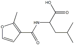 4-methyl-2-[(2-methyl-3-furoyl)amino]pentanoic acid Structure