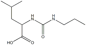 4-methyl-2-{[(propylamino)carbonyl]amino}pentanoic acid 구조식 이미지