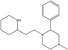 4-methyl-2-phenyl-1-[2-(piperidin-2-yl)ethyl]piperazine Structure