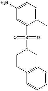 4-methyl-3-(1,2,3,4-tetrahydroisoquinoline-2-sulfonyl)aniline Structure