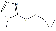 4-methyl-3-[(oxiran-2-ylmethyl)sulfanyl]-4H-1,2,4-triazole 구조식 이미지