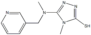 4-methyl-5-[methyl(pyridin-3-ylmethyl)amino]-4H-1,2,4-triazole-3-thiol Structure