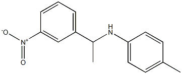 4-methyl-N-[1-(3-nitrophenyl)ethyl]aniline Structure