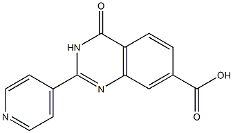 4-oxo-2-(pyridin-4-yl)-3,4-dihydroquinazoline-7-carboxylic acid 구조식 이미지