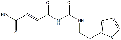 4-oxo-4-({[2-(thiophen-2-yl)ethyl]carbamoyl}amino)but-2-enoic acid Structure