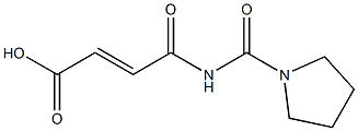 4-oxo-4-(pyrrolidin-1-ylcarbonylamino)but-2-enoic acid 구조식 이미지