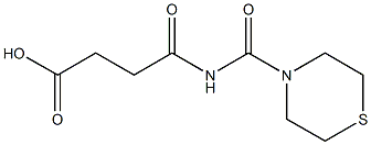 4-oxo-4-(thiomorpholin-4-ylcarbonylamino)butanoic acid 구조식 이미지