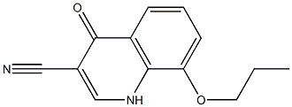 4-oxo-8-propoxy-1,4-dihydroquinoline-3-carbonitrile Structure