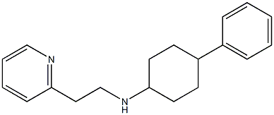 4-phenyl-N-[2-(pyridin-2-yl)ethyl]cyclohexan-1-amine 구조식 이미지