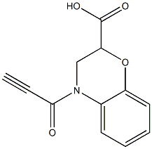 4-propioloyl-3,4-dihydro-2H-1,4-benzoxazine-2-carboxylic acid Structure
