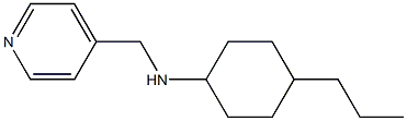 4-propyl-N-(pyridin-4-ylmethyl)cyclohexan-1-amine Structure