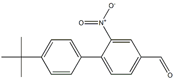 4'-tert-butyl-2-nitro-1,1'-biphenyl-4-carbaldehyde Structure