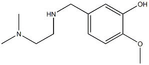 5-({[2-(dimethylamino)ethyl]amino}methyl)-2-methoxyphenol 구조식 이미지