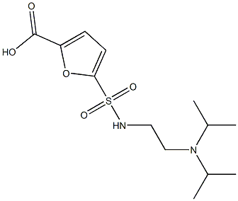 5-({2-[bis(propan-2-yl)amino]ethyl}sulfamoyl)furan-2-carboxylic acid Structure