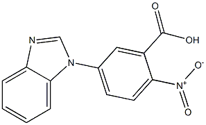 5-(1H-benzimidazol-1-yl)-2-nitrobenzoic acid 구조식 이미지