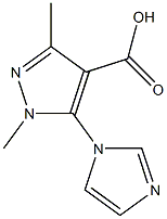 5-(1H-imidazol-1-yl)-1,3-dimethyl-1H-pyrazole-4-carboxylic acid 구조식 이미지