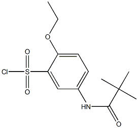 5-(2,2-dimethylpropanamido)-2-ethoxybenzene-1-sulfonyl chloride Structure