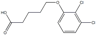 5-(2,3-dichlorophenoxy)pentanoic acid 구조식 이미지