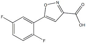 5-(2,5-difluorophenyl)isoxazole-3-carboxylic acid Structure