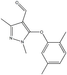 5-(2,5-dimethylphenoxy)-1,3-dimethyl-1H-pyrazole-4-carbaldehyde Structure