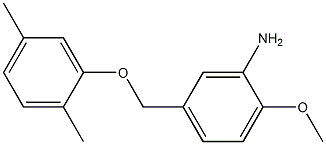 5-(2,5-dimethylphenoxymethyl)-2-methoxyaniline Structure