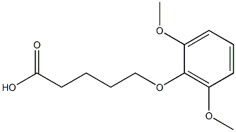 5-(2,6-dimethoxyphenoxy)pentanoic acid Structure