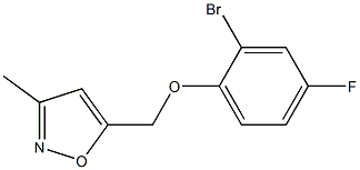 5-(2-bromo-4-fluorophenoxymethyl)-3-methyl-1,2-oxazole Structure