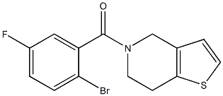 5-(2-bromo-5-fluorobenzoyl)-4,5,6,7-tetrahydrothieno[3,2-c]pyridine Structure