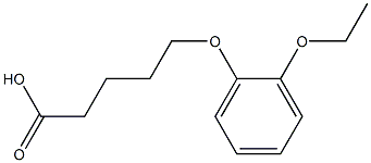 5-(2-ethoxyphenoxy)pentanoic acid 구조식 이미지
