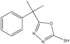 5-(2-phenylpropan-2-yl)-1,3,4-oxadiazole-2-thiol 구조식 이미지