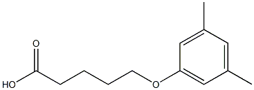 5-(3,5-dimethylphenoxy)pentanoic acid 구조식 이미지