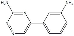 5-(3-aminophenyl)-1,2,4-triazin-3-amine 구조식 이미지