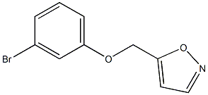 5-(3-bromophenoxymethyl)-1,2-oxazole 구조식 이미지