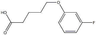 5-(3-fluorophenoxy)pentanoic acid 구조식 이미지