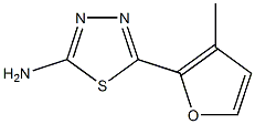 5-(3-methylfuran-2-yl)-1,3,4-thiadiazol-2-amine 구조식 이미지