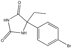 5-(4-bromophenyl)-5-ethylimidazolidine-2,4-dione 구조식 이미지