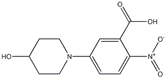 5-(4-hydroxypiperidin-1-yl)-2-nitrobenzoic acid Structure