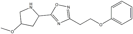 5-(4-methoxypyrrolidin-2-yl)-3-(2-phenoxyethyl)-1,2,4-oxadiazole Structure