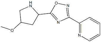 5-(4-methoxypyrrolidin-2-yl)-3-(pyridin-2-yl)-1,2,4-oxadiazole Structure