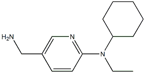 5-(aminomethyl)-N-cyclohexyl-N-ethylpyridin-2-amine 구조식 이미지