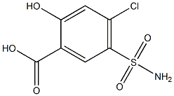 5-(aminosulfonyl)-4-chloro-2-hydroxybenzoic acid 구조식 이미지