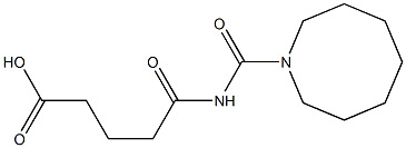 5-(azocan-1-ylcarbonylamino)-5-oxopentanoic acid 구조식 이미지