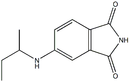 5-(butan-2-ylamino)-2,3-dihydro-1H-isoindole-1,3-dione 구조식 이미지