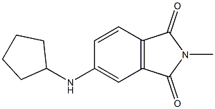 5-(cyclopentylamino)-2-methyl-2,3-dihydro-1H-isoindole-1,3-dione 구조식 이미지