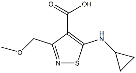 5-(cyclopropylamino)-3-(methoxymethyl)isothiazole-4-carboxylic acid Structure